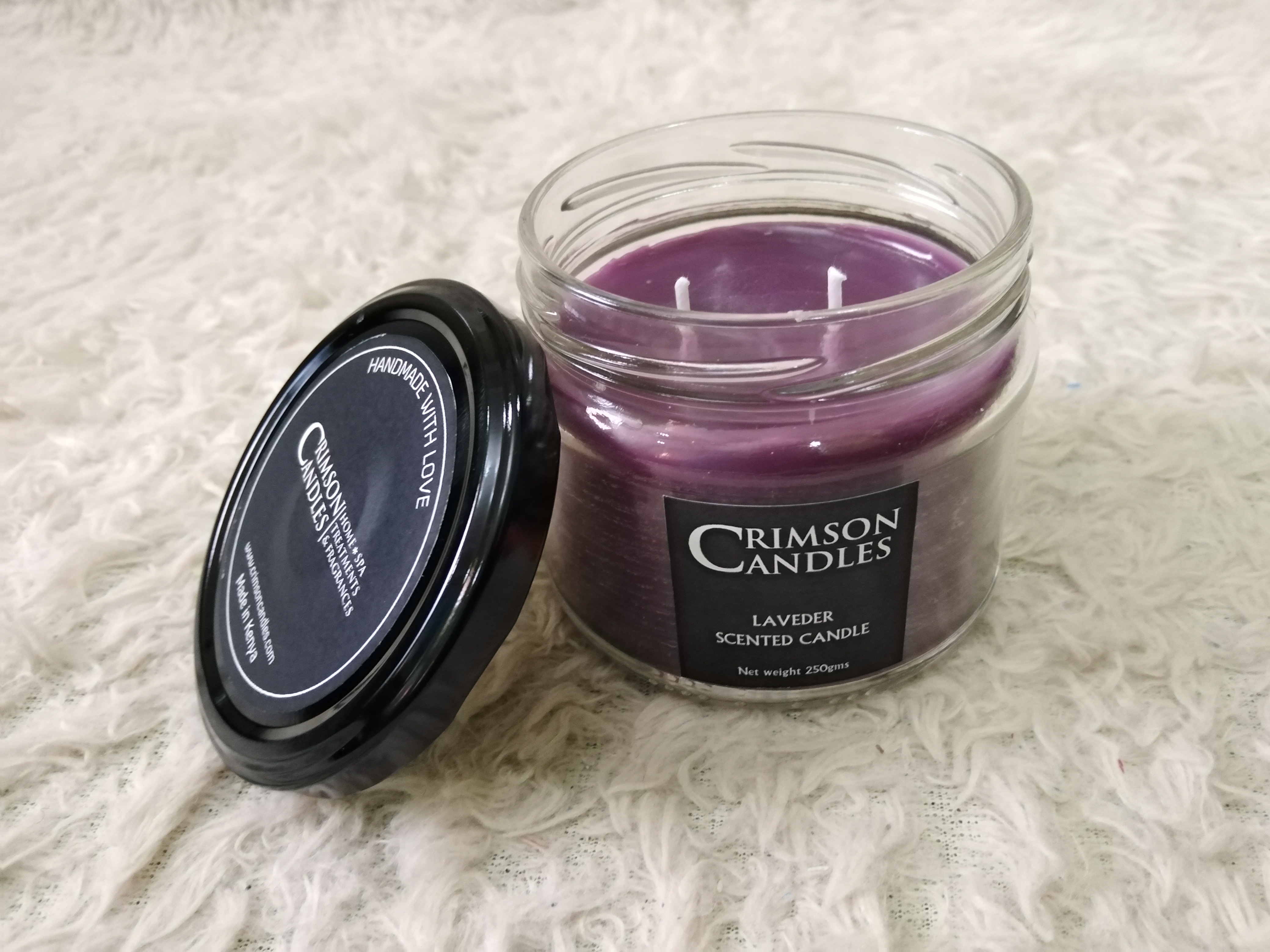 Scented Candle Lavender (Purple)